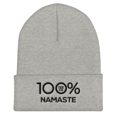 100% NAMASTE Cuffed Beanie - 100 Percent Tee Company
