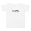 100% CANCER FREE Toddler Short Sleeve Tee - 100 Percent Tee Company