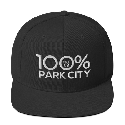 100% PARK CITY Snapback Hat - 100 Percent Tee Company
