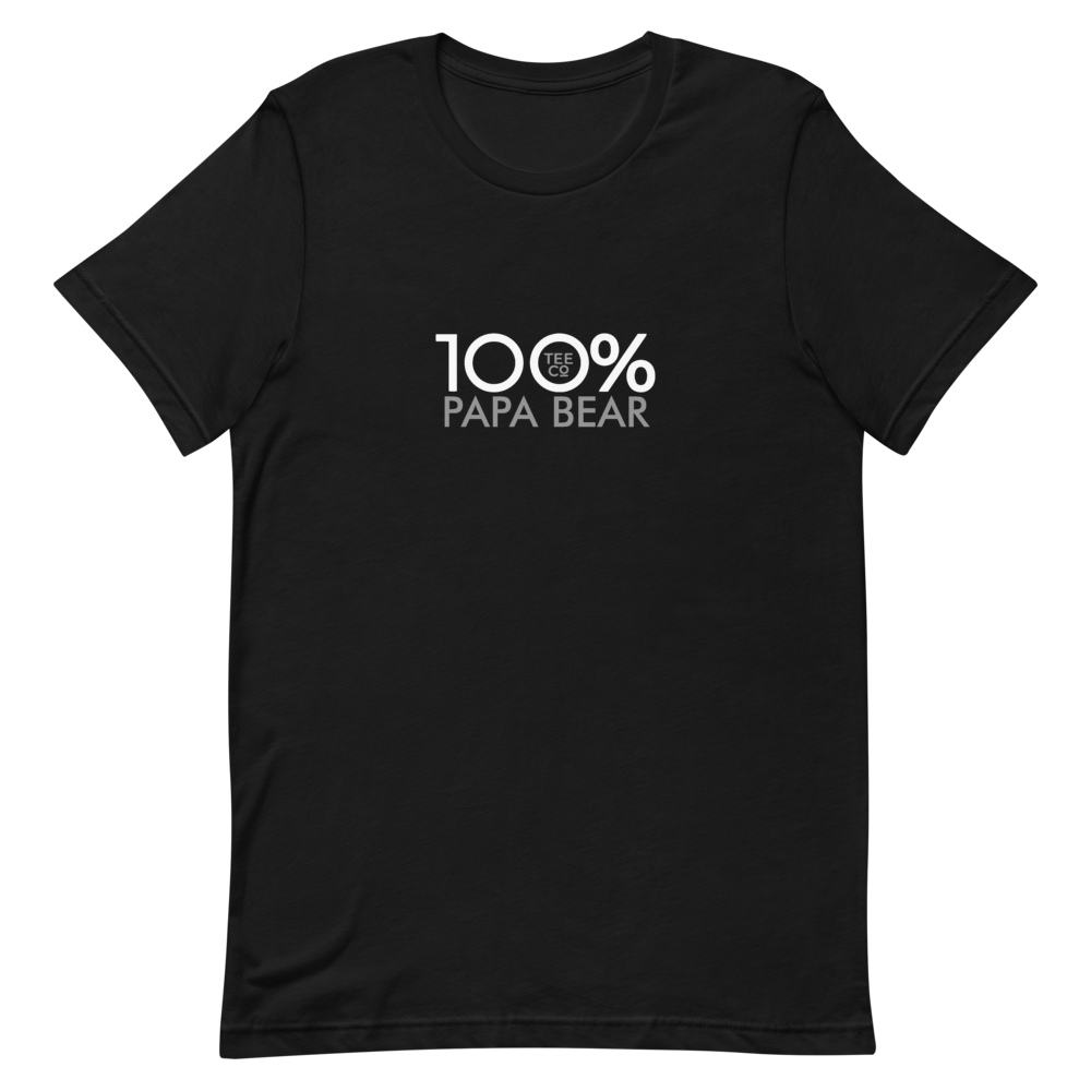 100% PAPA BEAR Short-Sleeve Unisex Tee