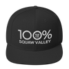100% SQUAW VALLEY Snapback Hat - 100 Percent Tee Company