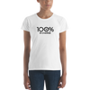 100% IN CHARGE Women's Short Sleeve Tee - 100 Percent Tee Company