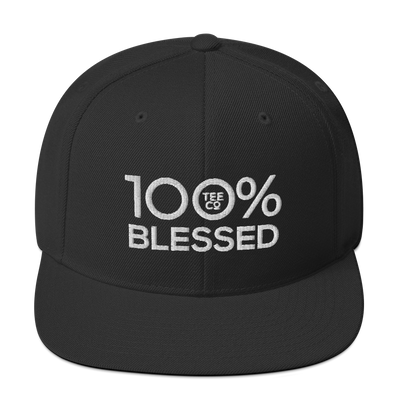 100% BLESSED Snapback Hat - 100 Percent Tee Company