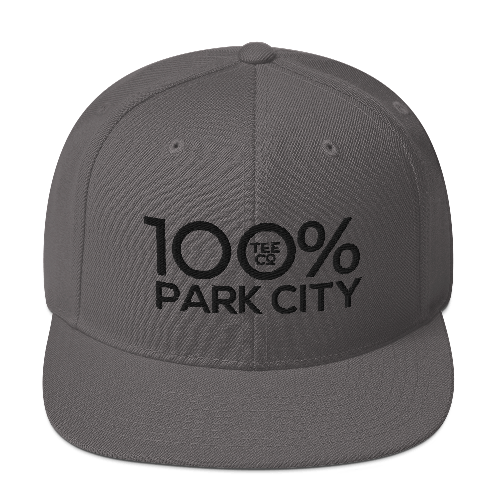 100% PARK CITY Snapback Hat - 100 Percent Tee Company