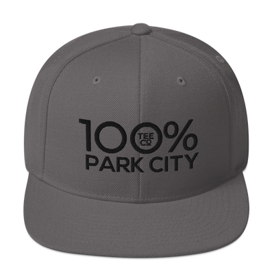 100% PARK CITY Snapback Hat - 100 Percent Tee Company