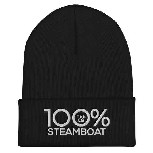 100% STEAMBOAT Cuffed Beanie - 100 Percent Tee Company