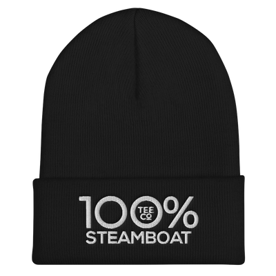 100% STEAMBOAT Cuffed Beanie - 100 Percent Tee Company