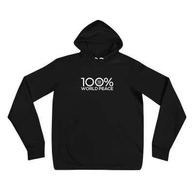 100% WORLD PEACE Unisex Hoodie - 100 Percent Tee Company