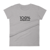 100% AMERICAN Women's Short Sleeve Tee - 100 Percent Tee Company