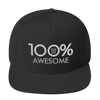 100% AWESOME Snapback Hat - 100 Percent Tee Company