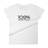 100% SQUAW VALLEY Women's Short Sleeve Tee - 100 Percent Tee Company