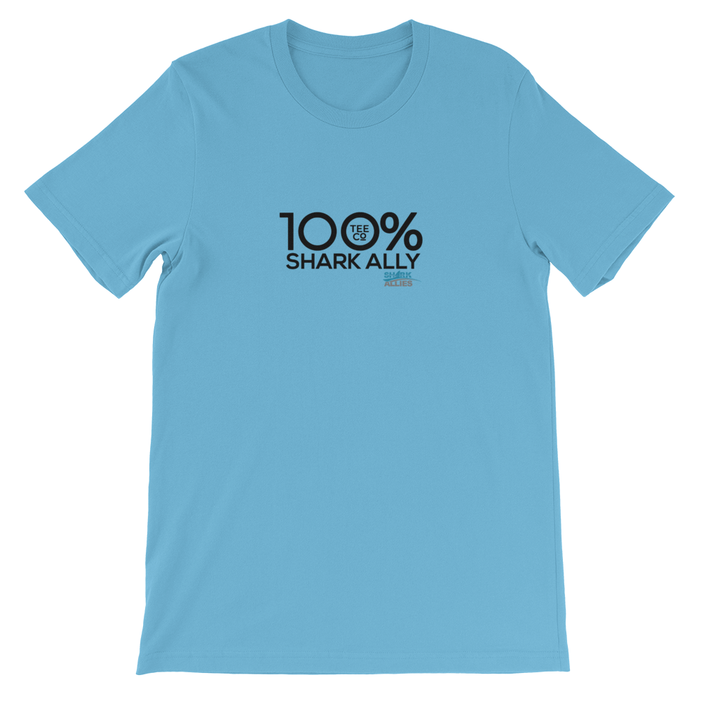 100% SHARK ALLY Short-Sleeve Unisex Tee to benefit Shark Allies - 100 Percent Tee Company