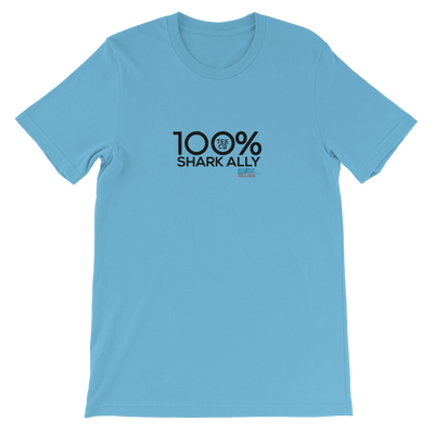 100% SHARK ALLY Short-Sleeve Unisex Tee to benefit Shark Allies - 100 Percent Tee Company