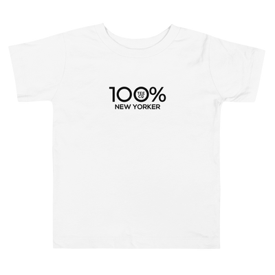 100% NEW YORKER Toddler Short Sleeve Tee - 100 Percent Tee Company