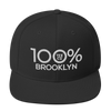 100% BROOKLYN Snapback Hat - 100 Percent Tee Company