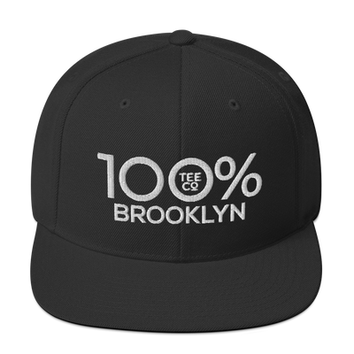 100% BROOKLYN Snapback Hat - 100 Percent Tee Company