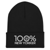 100% NEW YORKER Cuffed Beanie - 100 Percent Tee Company