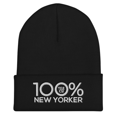 100% NEW YORKER Cuffed Beanie - 100 Percent Tee Company