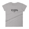 100% A.F. Women's Short Sleeve Tee - 100 Percent Tee Company