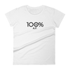 100% A.F. Women's Short Sleeve Tee - 100 Percent Tee Company