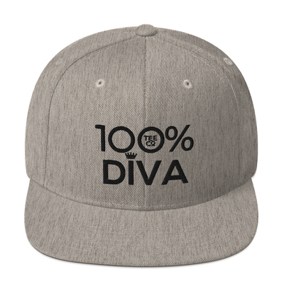 100% DIVA Snapback Hat - 100 Percent Tee Company