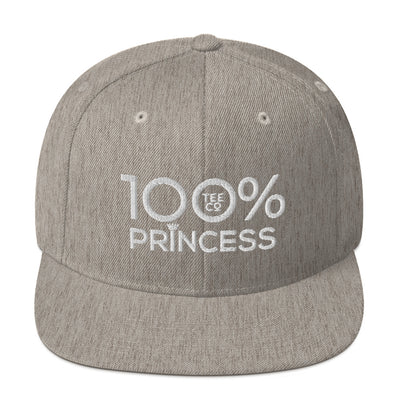 100% PRINCESS Snapback Hat - 100 Percent Tee Company