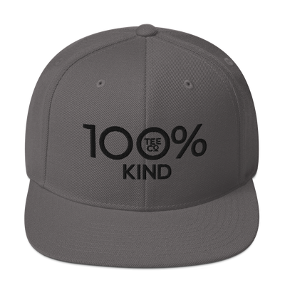 100% KIND Snapback Baseball Hat - 100 Percent Tee Company