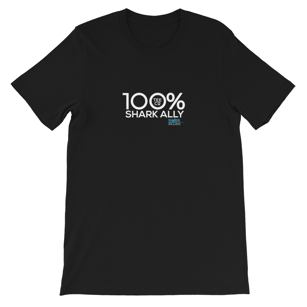 100% SHARK ALLY Short-Sleeve Unisex Tee to benefit Shark Allies - 100 Percent Tee Company