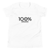 100% ORGANIC Youth Short Sleeve Tee - 100 Percent Tee Company