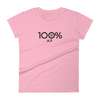100% A.F. Women's Short Sleeve Tee - 100 Percent Tee Company