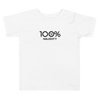 100% NAUGHTY Toddler Short Sleeve Tee - 100 Percent Tee Company