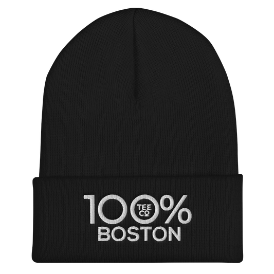 100% BOSTON Cuffed Beanie - 100 Percent Tee Company