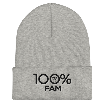 100% FAM Cuffed Beanie - 100 Percent Tee Company