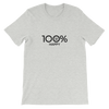 100% HAPPY Short-Sleeve Unisex Tee - 100 Percent Tee Company