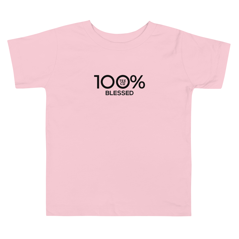 100% BLESSED Toddler Short Sleeve Tee - 100 Percent Tee Company