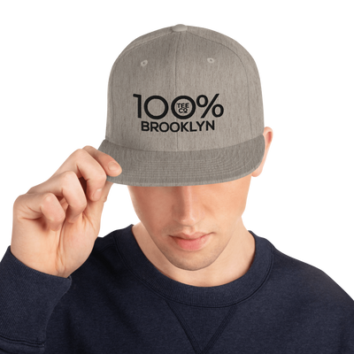 100% BROOKLYN Snapback Hat - 100 Percent Tee Company
