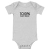 100% BABY BEAR Onesie