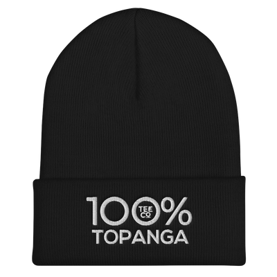 100% TOPANGA Cuffed Beanie - 100 Percent Tee Company