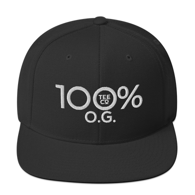 100% O.G. Snapback Hat - 100 Percent Tee Company