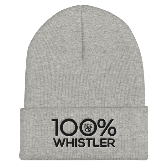 100% WHISTLER Cuffed Beanie - 100 Percent Tee Company