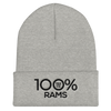 100% RAMS Cuffed Beanie - 100 Percent Tee Company