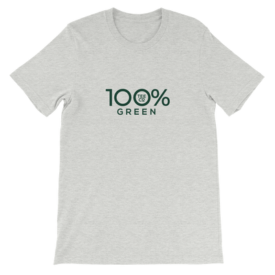100% GREEN Short-Sleeve Unisex Tee - 100 Percent Tee Company