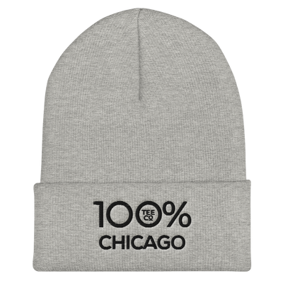 100% CHICAGO Cuffed Beanie - 100 Percent Tee Company