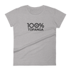 100% TOPANGA Women's Short Sleeve Tee - 100 Percent Tee Company