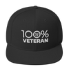 100% VETERAN Snapback Hat - 100 Percent Tee Company