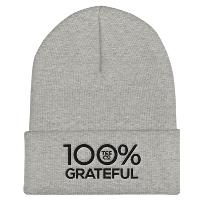 100% GRATEFUL Cuffed Beanie - 100 Percent Tee Company