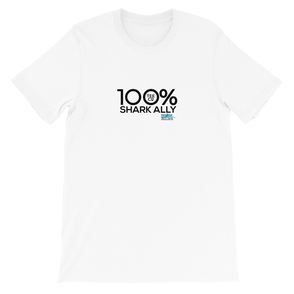 100% SHARK ALLY Short-Sleeve Unisex Tee to benefit Shark Allies - 100 Percent Tee Company