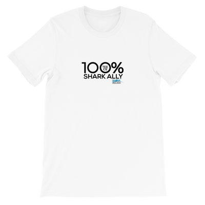 100% SHARK ALLY Short-Sleeve Unisex Tee to benefit Shark Allies - 100 Percent Tee Company