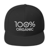 100% ORGANIC Snapback Hat - 100 Percent Tee Company