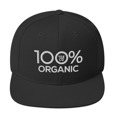 100% ORGANIC Snapback Hat - 100 Percent Tee Company